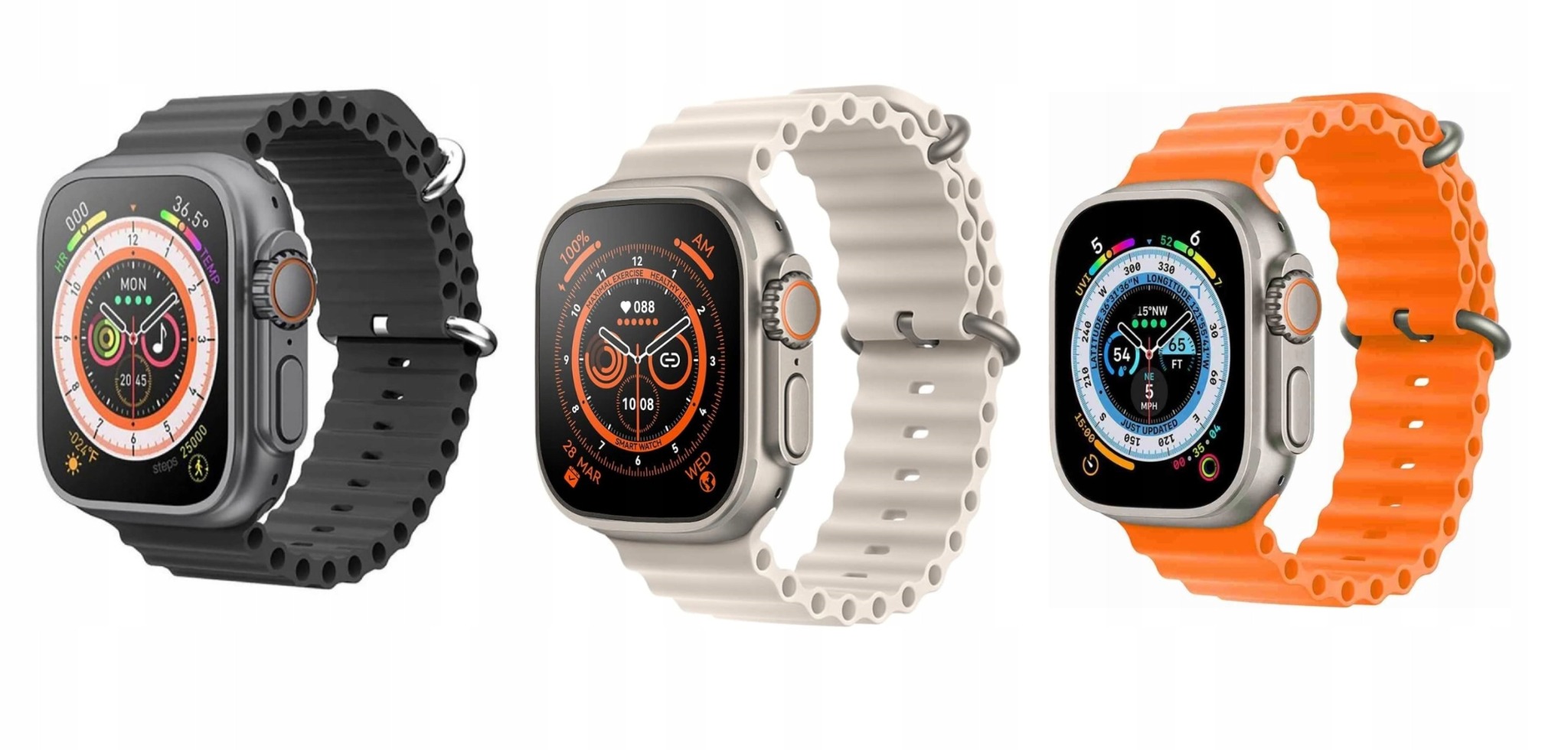 Smartwatch S9 Ultra w trzech wersjach kolorystycznych