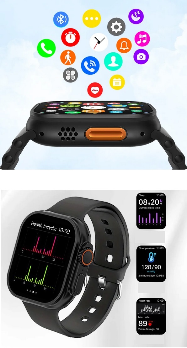 Smartwatch S9 Ultra — aplikacje, monitoring i funkcje